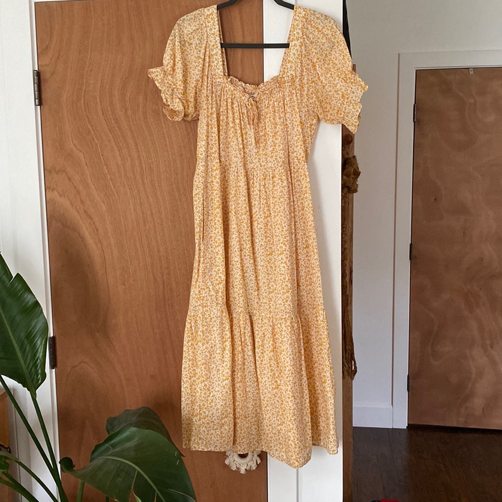 Madewell floral midi dress